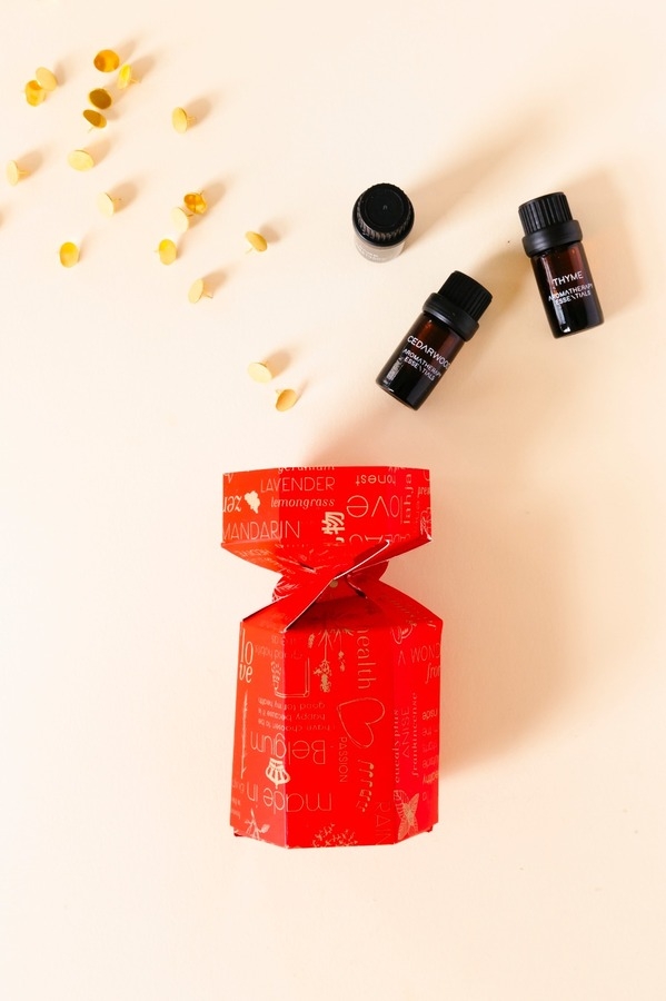 RainPharma geschenkset: holiday wrapper aromatherapie (3 essential oils)