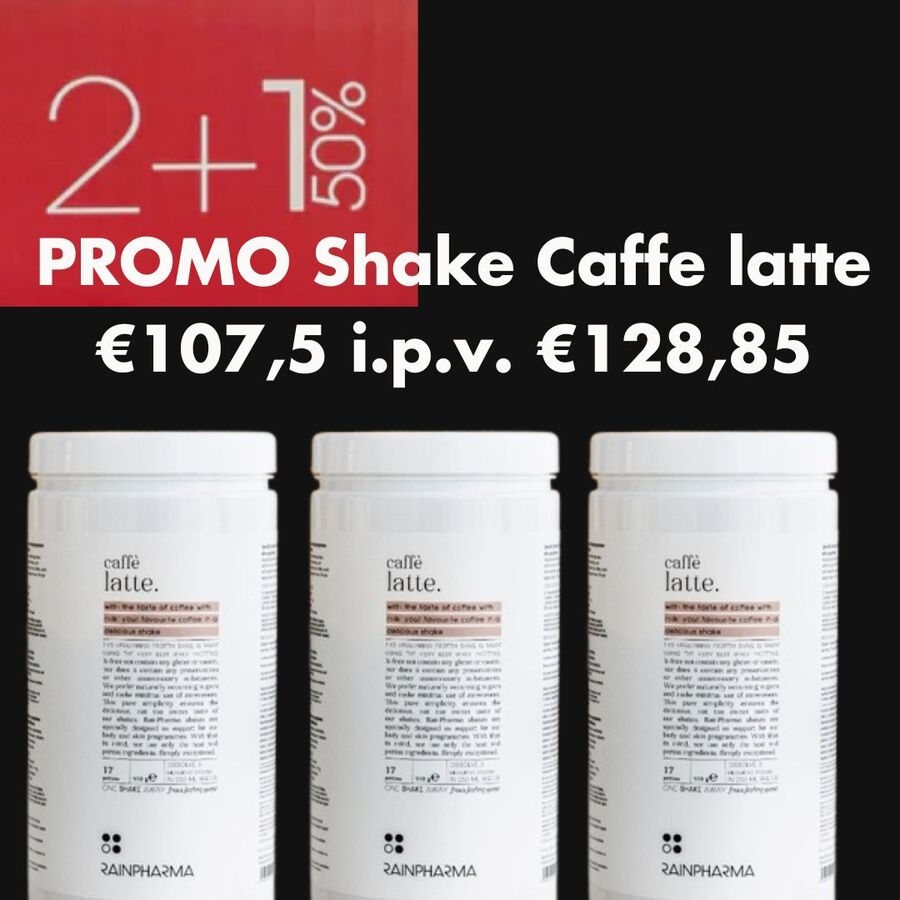 RainPharma Shake Caff Latt 2+1 aan 50% korting - 51 porties